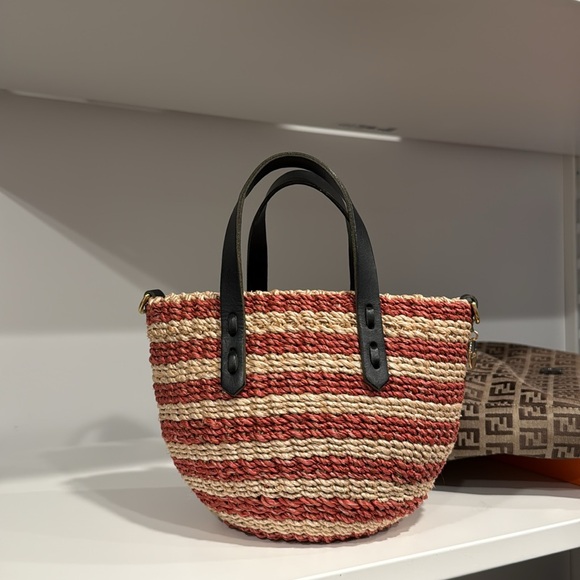 Clare V. Petite Léa Woven Straw Bag NWOT - Picture 6 of 6